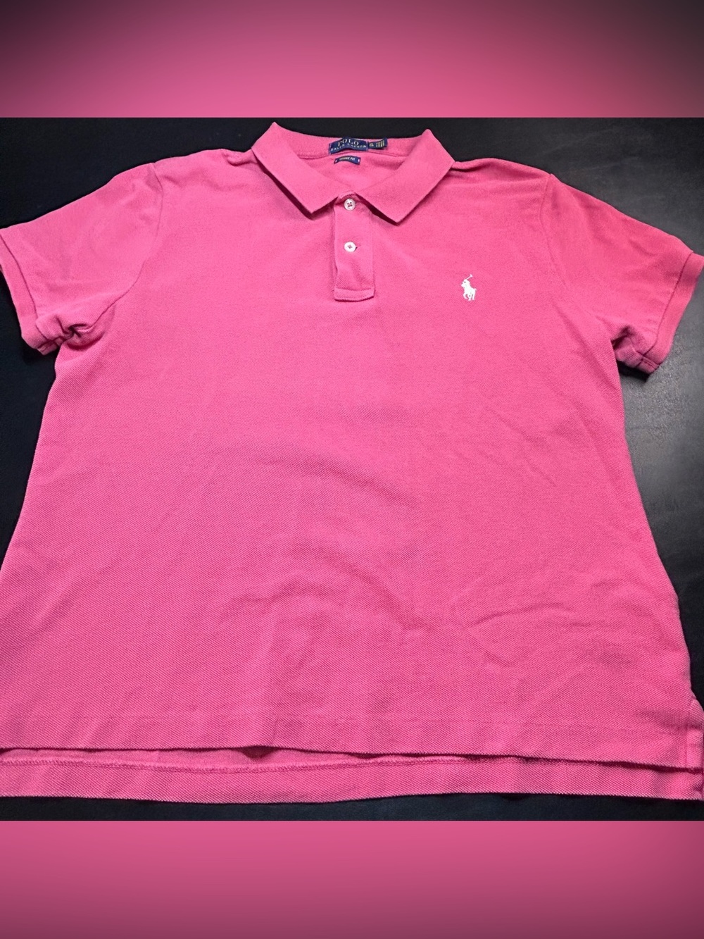 Ralph Lauren Bright Pink Classic Polo Shirt